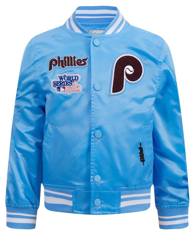 Pro Standard Toddler Philadelphia Phillies Blue Classic Satin Jacket product image