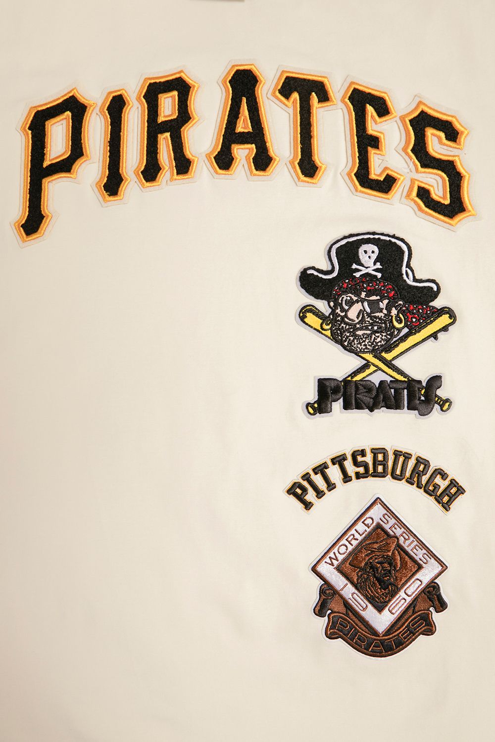 Pro Standard Men's Pittsburgh Pirates Cream Retro Stripe T-Shirt product image