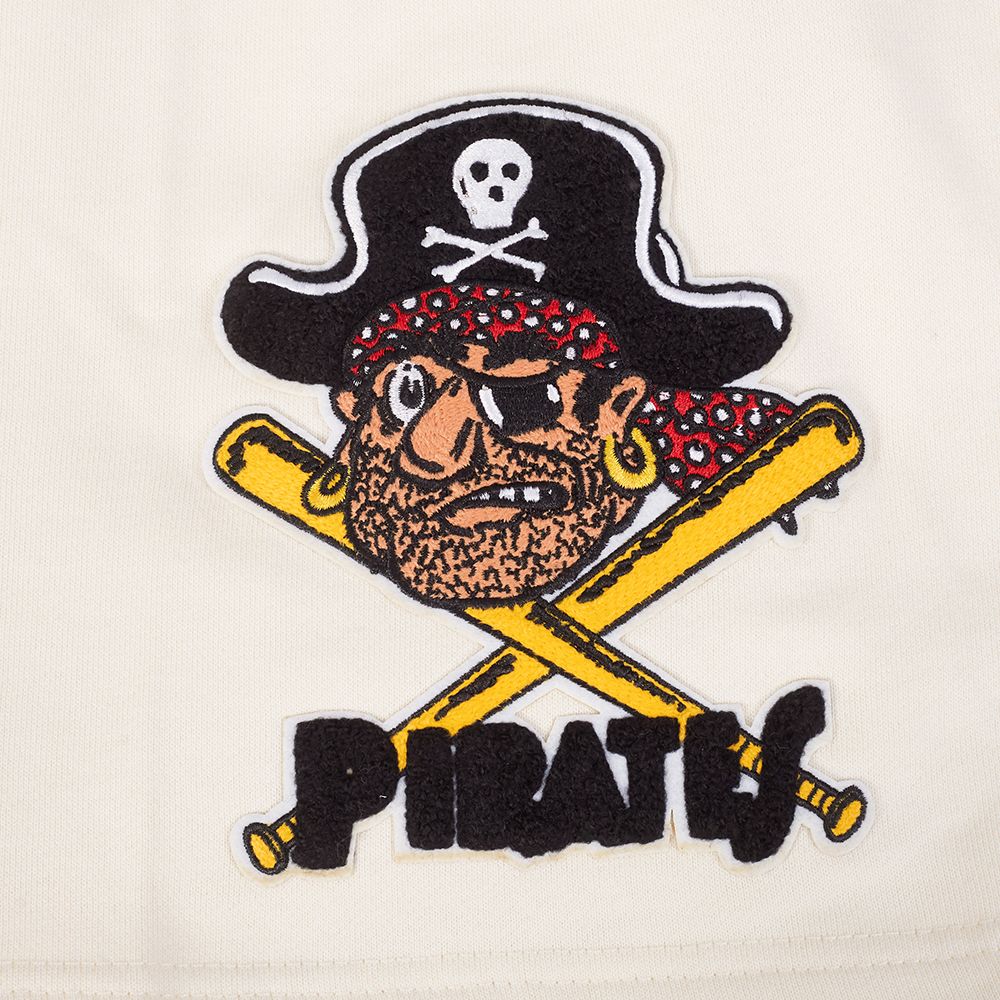 Pro Standard Men's Pittsburgh Pirates Cream Retro Fleece Shorts product image