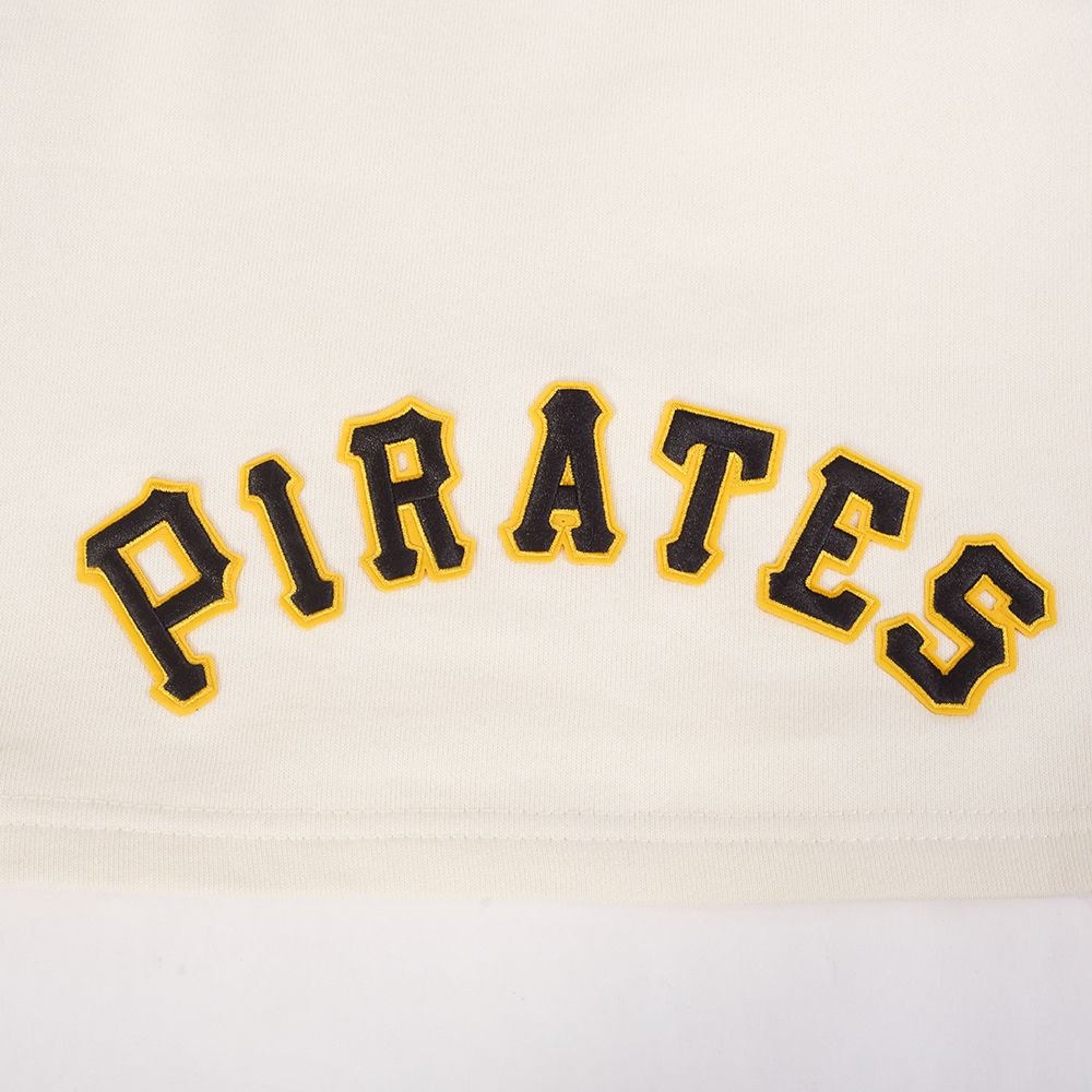 Pro Standard Men's Pittsburgh Pirates Cream Retro Fleece Shorts product image