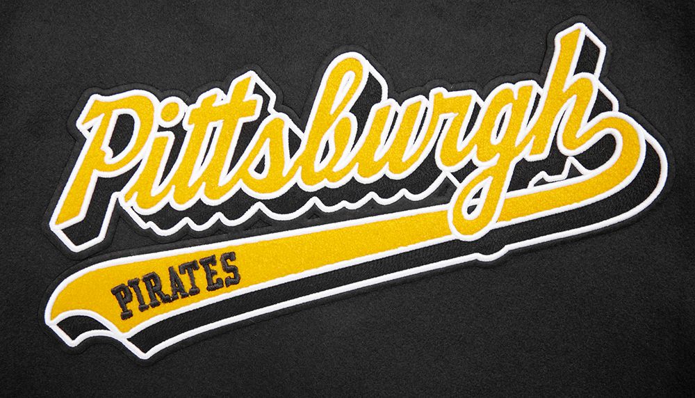 Pro Standard Men's Pittsburgh Pirates Black Varsity Jacket product image