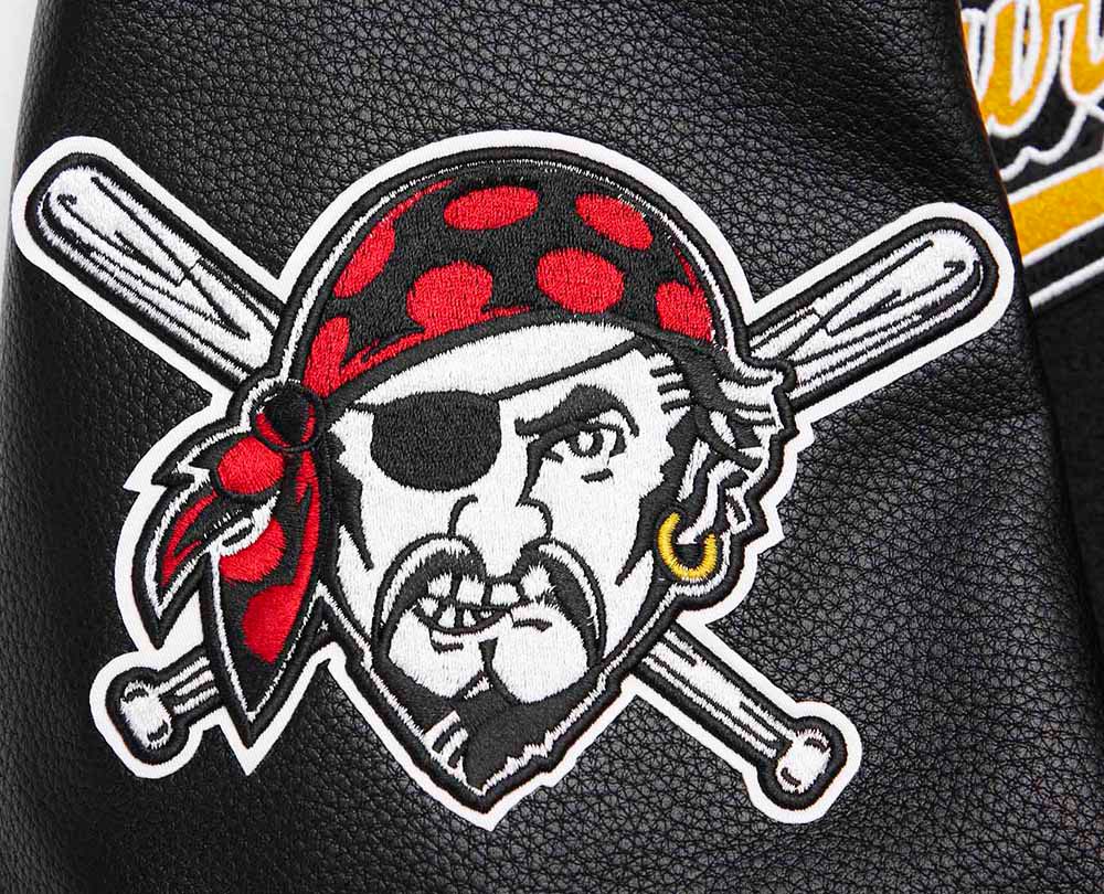 Pro Standard Men's Pittsburgh Pirates Black Varsity Jacket product image