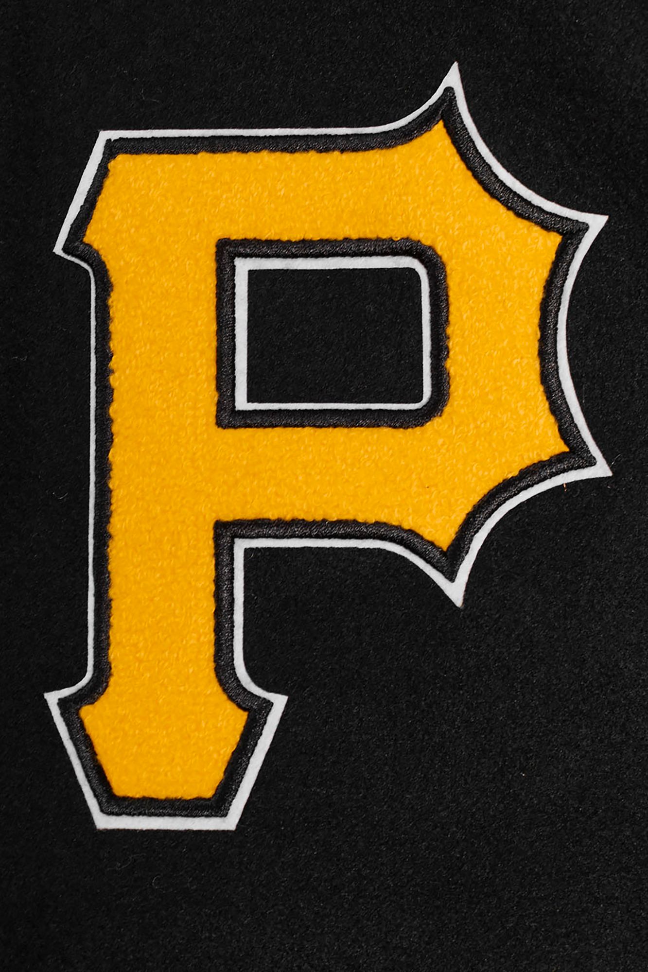 Pro Standard Men's Pittsburgh Pirates Black Turn Up Varsity Jacket