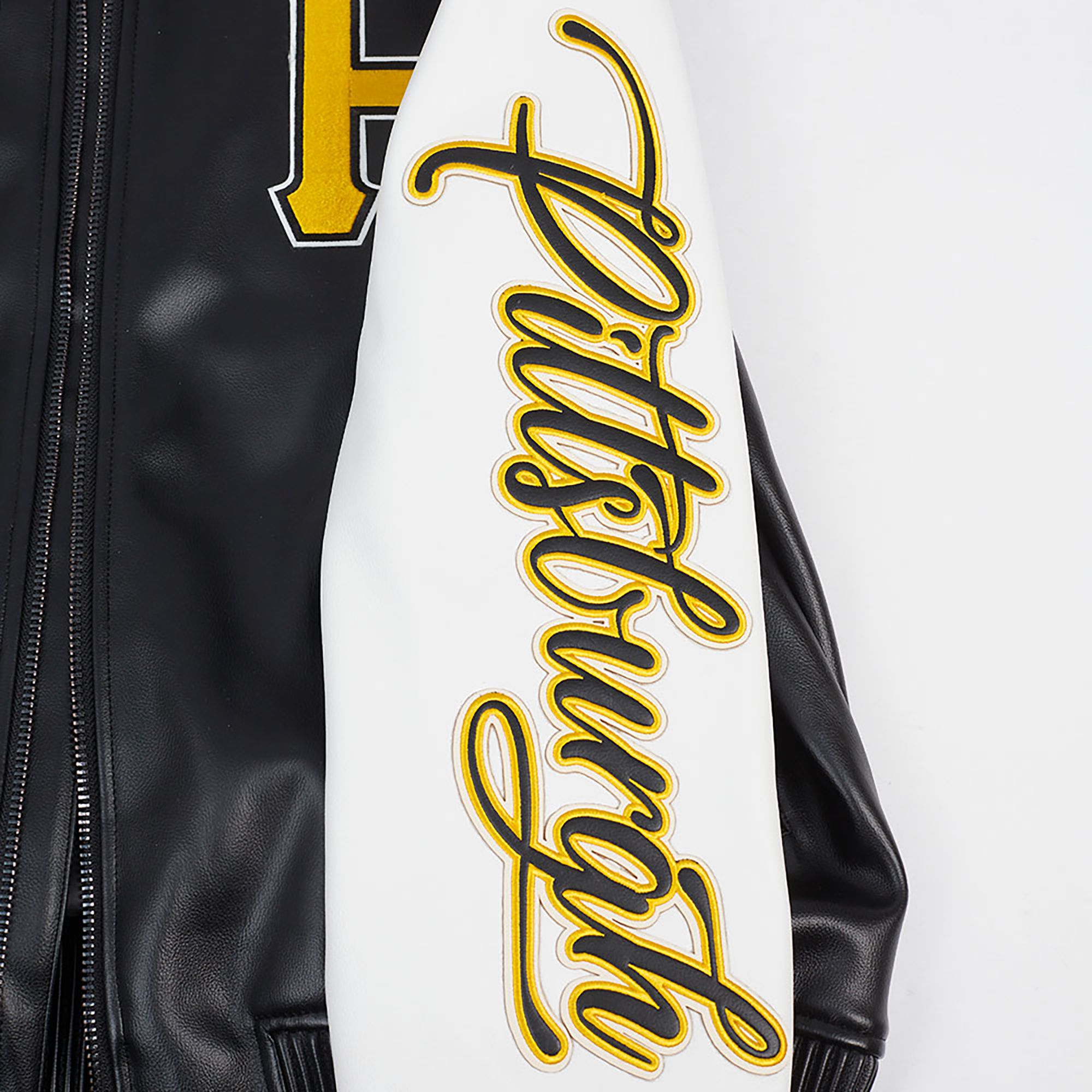 Pro Standard Men's Pittsburgh Pirates Black Varsity Jacket product image