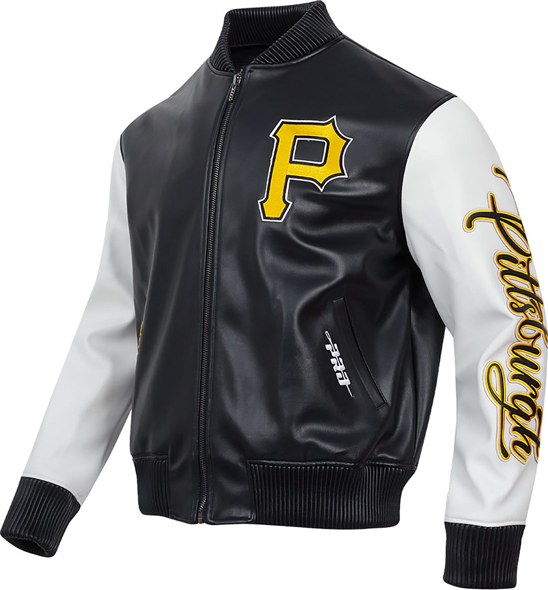 Pro Standard Men's Pittsburgh Pirates Black Varsity Jacket product image
