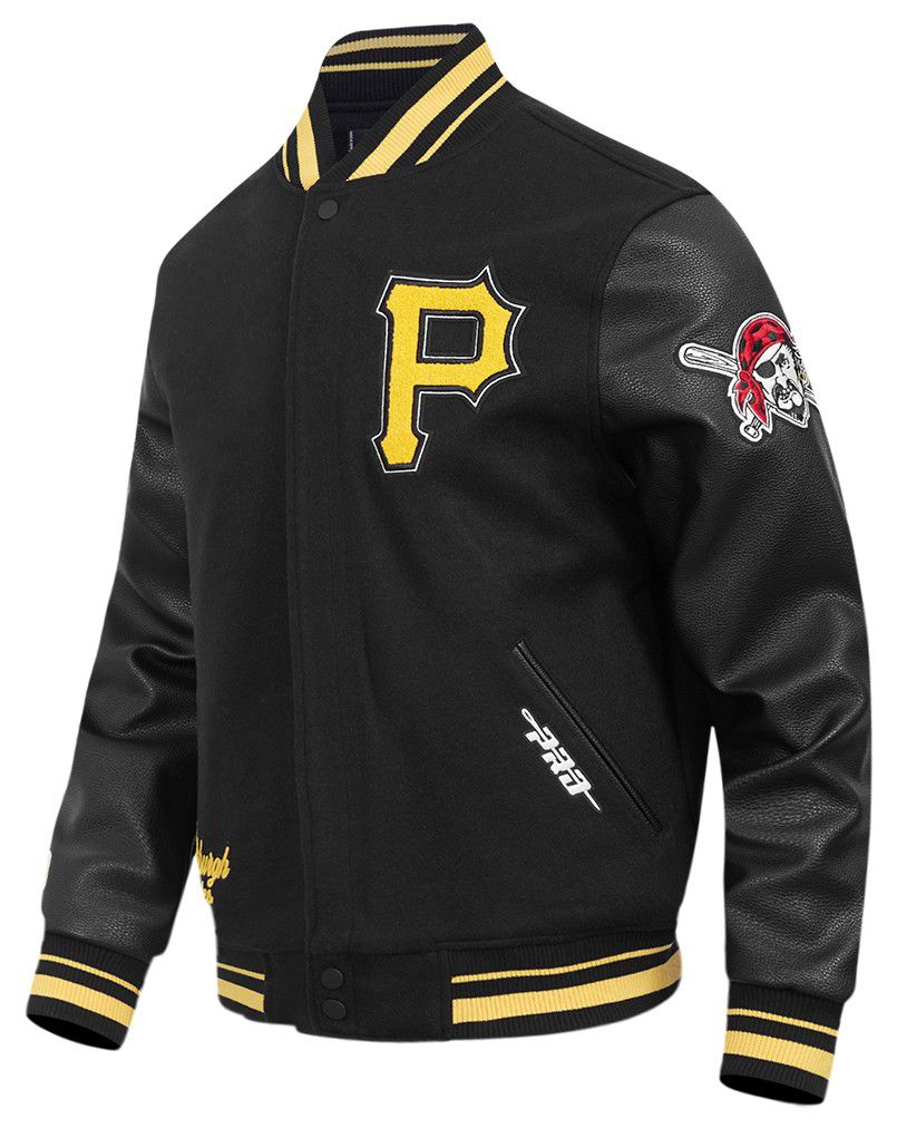 Pro Standard Men's Pittsburgh Pirates Black Rib Wool Jacket product image
