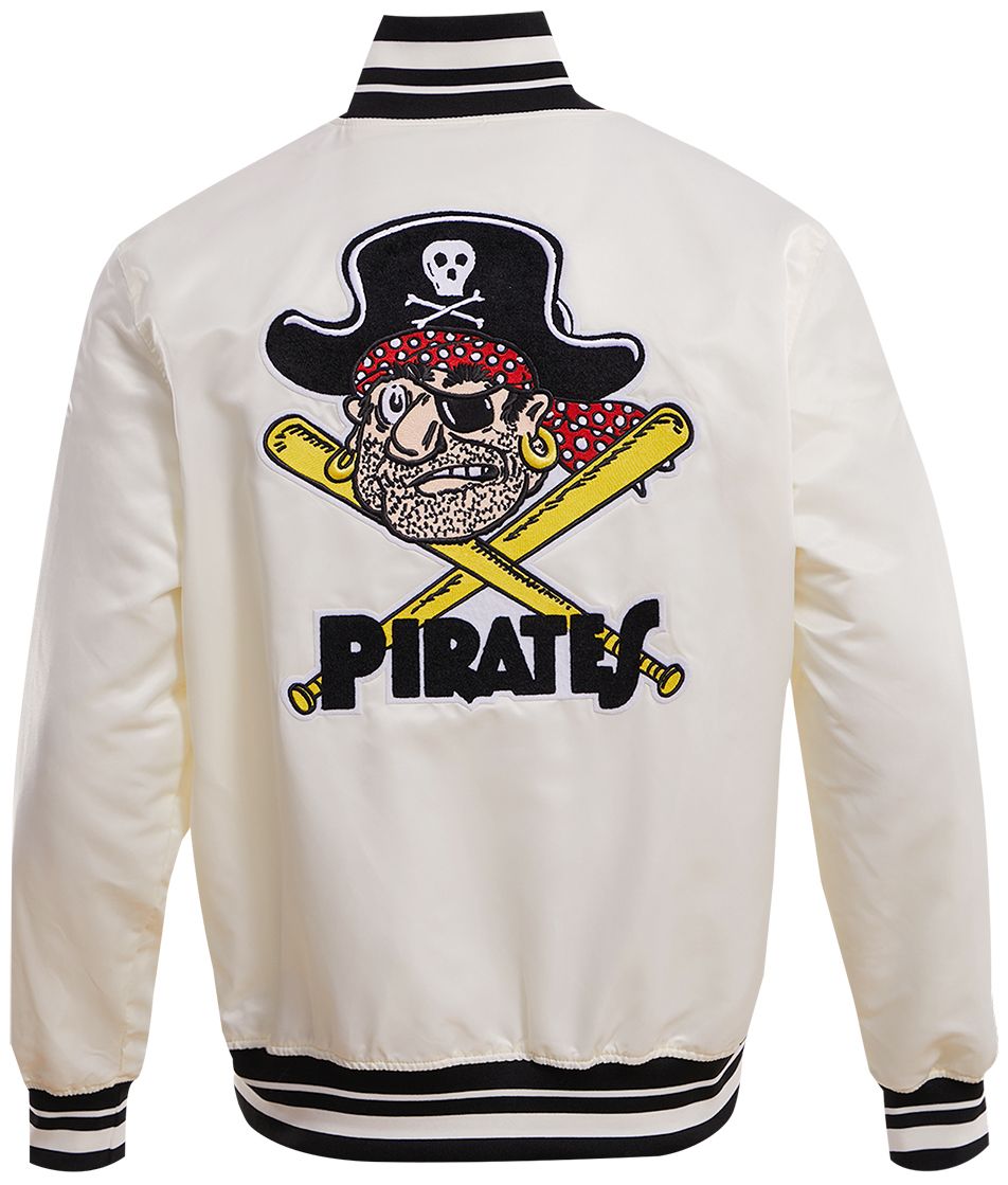 Pro Standard Men's Pittsburgh Pirates Cream Retro Rib Satin Jacket product image