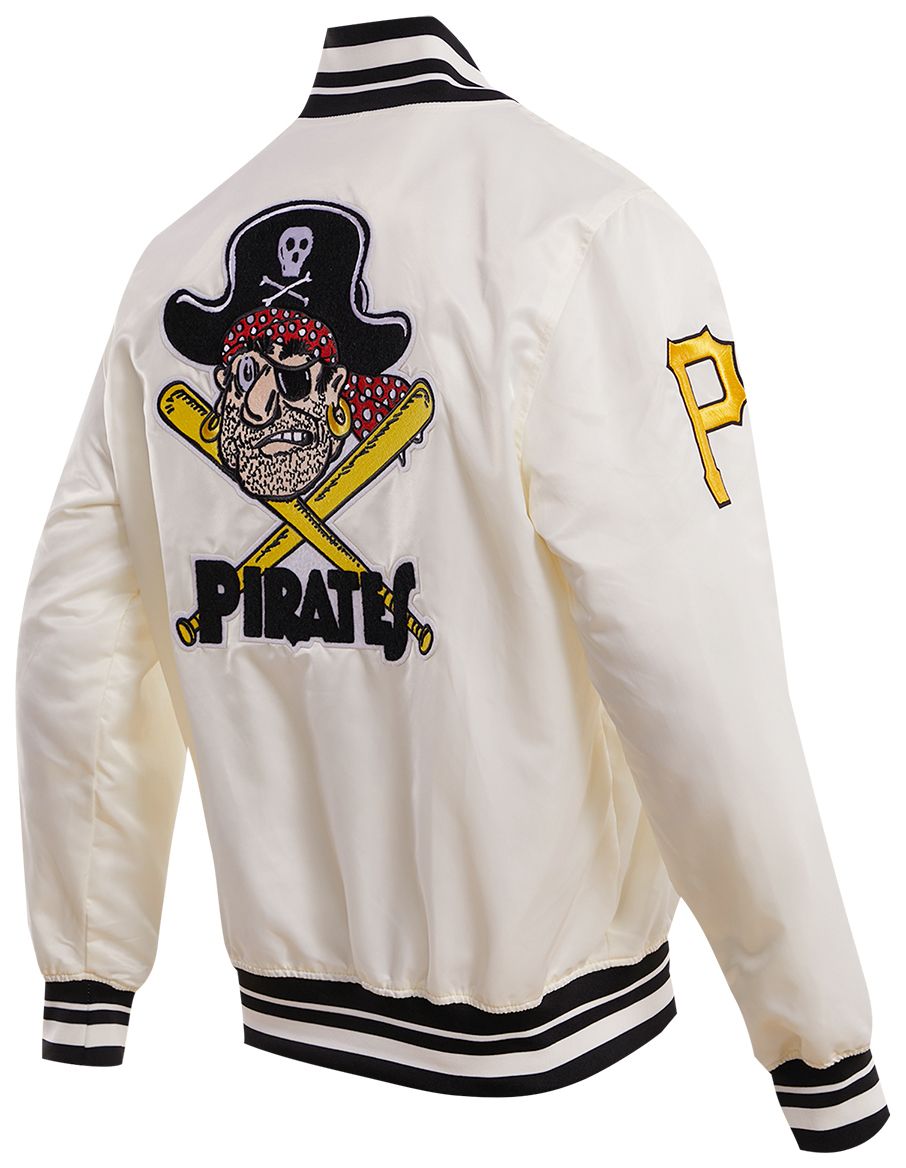 Pro Standard Men's Pittsburgh Pirates Cream Retro Rib Satin Jacket product image