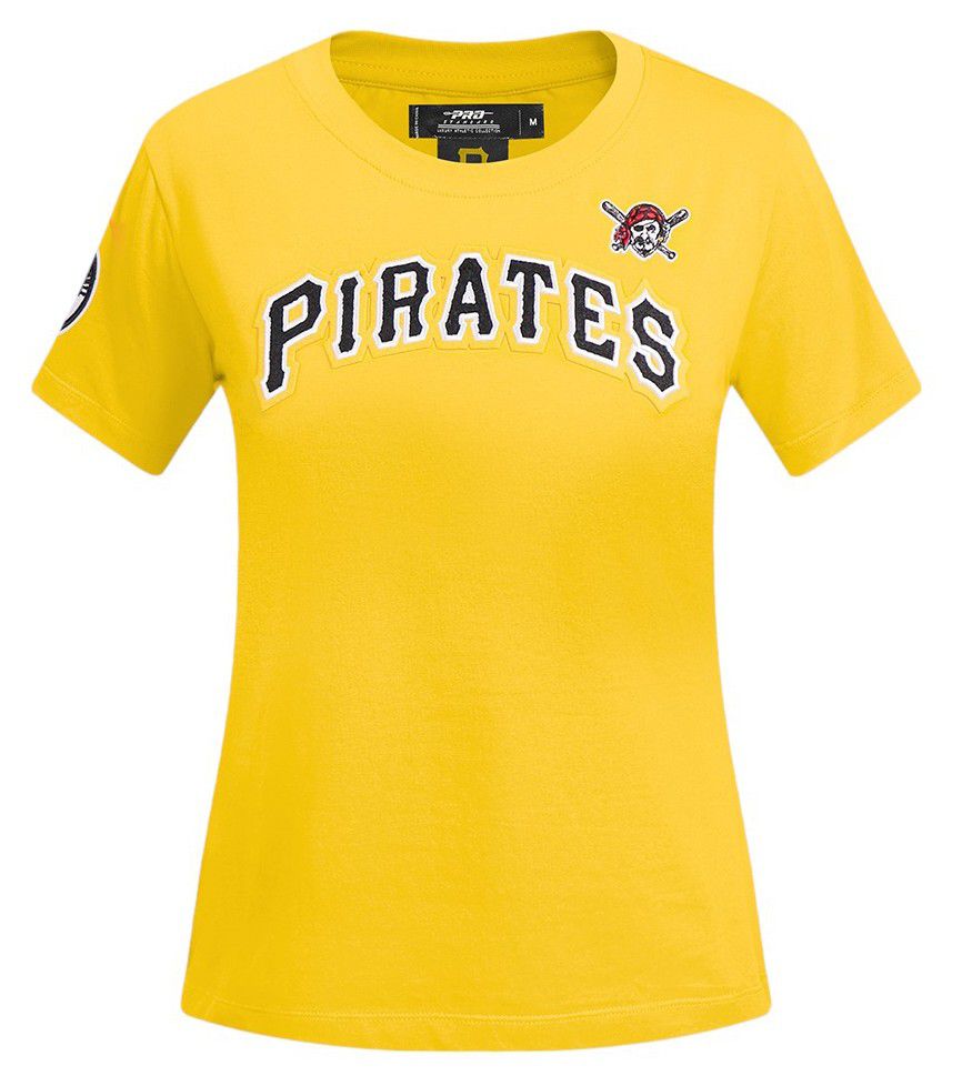 Pro Standard Women's Pittsburgh Pirates Yellow Classic Slim T-Shirt product image