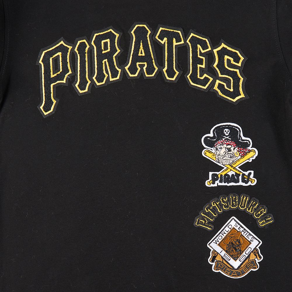 Pro Standard Youth Pittsburgh Pirates Black Classic Retro T-Shirt product image