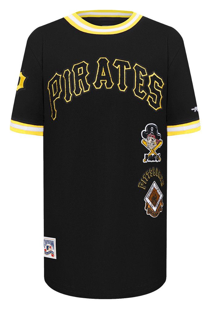 Pro Standard Youth Pittsburgh Pirates Black Classic Retro T-Shirt product image