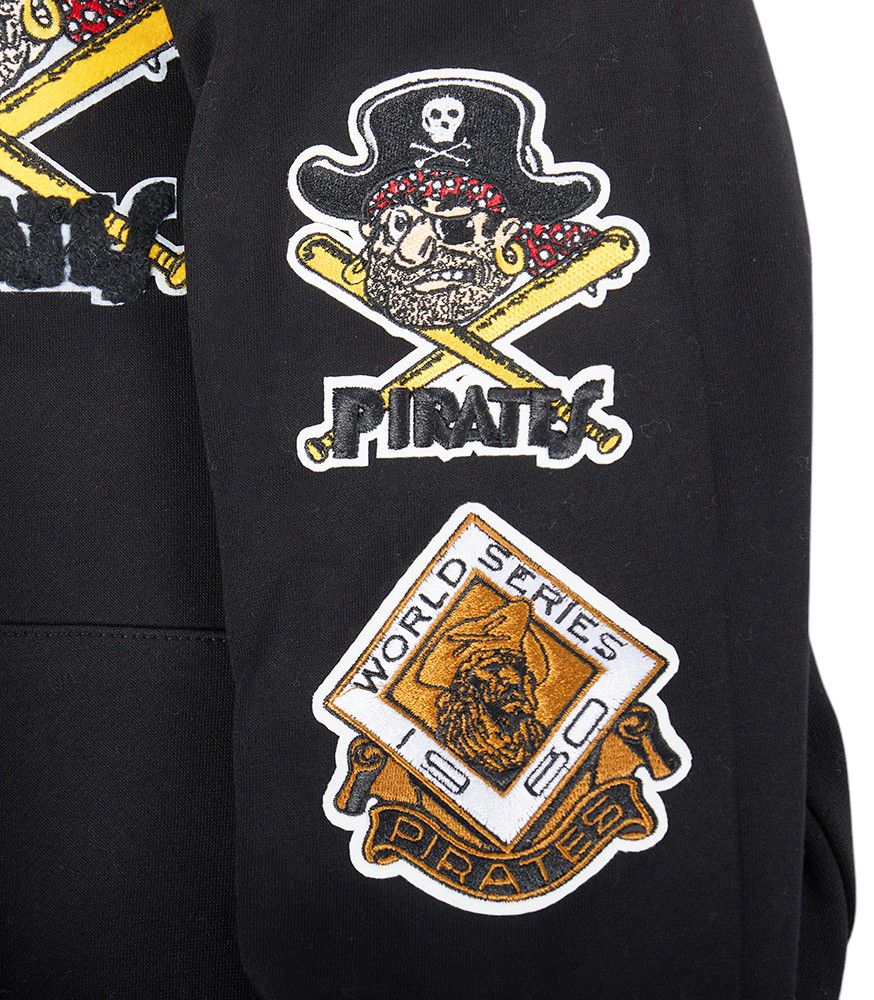Pro Standard Youth Pittsburgh Pirates Black Classic Fleece Pullover Hoodie product image