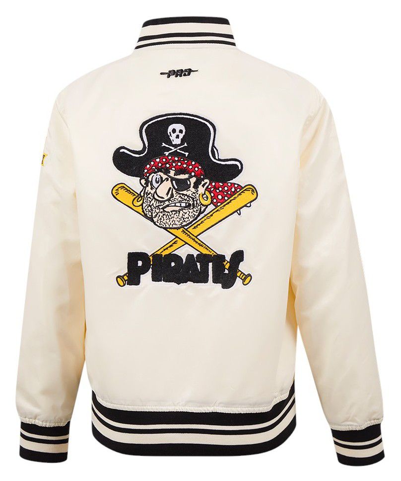 Pro Standard Youth Pittsburgh Pirates Cream Classic Satin Jacket product image