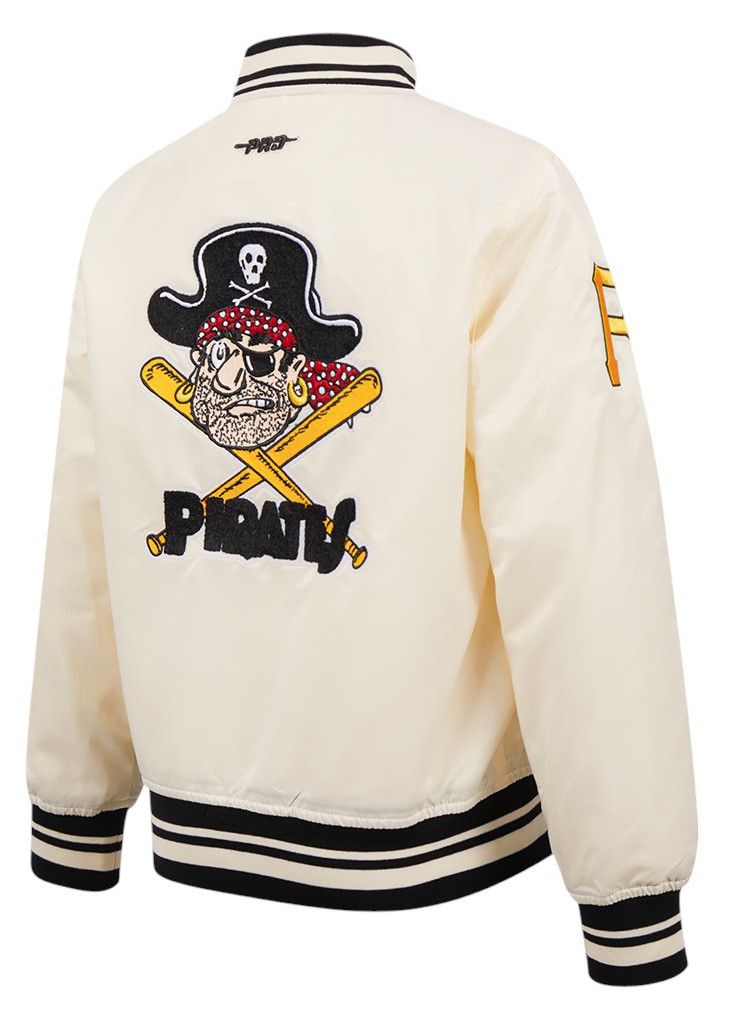 Pro Standard Youth Pittsburgh Pirates Cream Classic Satin Jacket product image