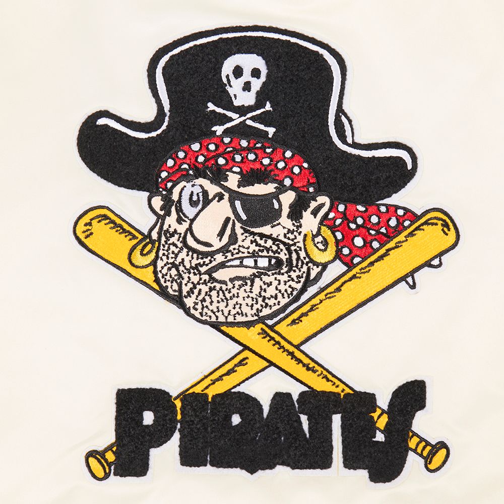 Pro Standard Youth Pittsburgh Pirates Cream Classic Satin Jacket product image