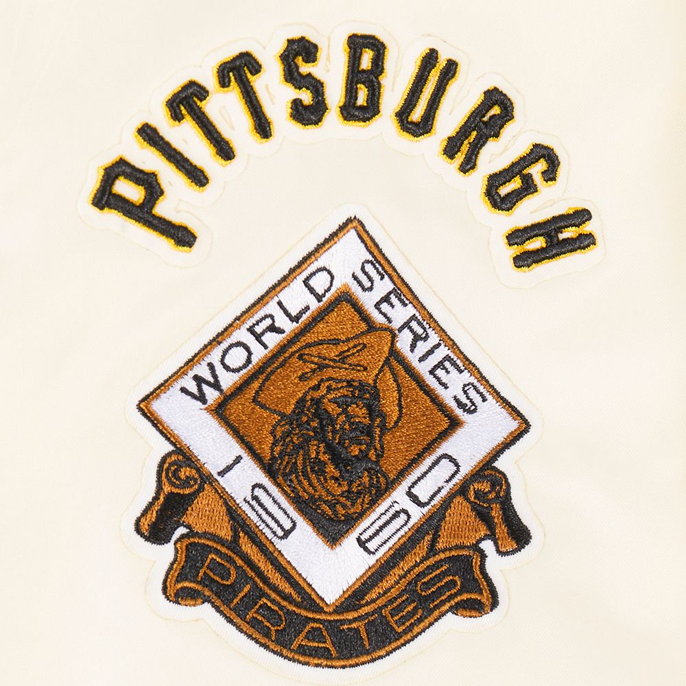 Pro Standard Youth Pittsburgh Pirates Cream Classic Satin Jacket product image
