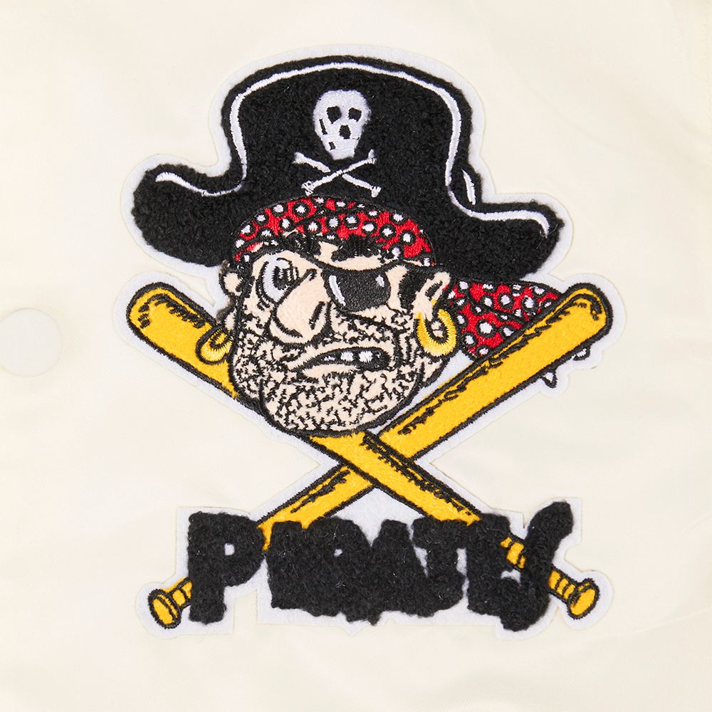 Pro Standard Youth Pittsburgh Pirates Cream Classic Satin Jacket product image