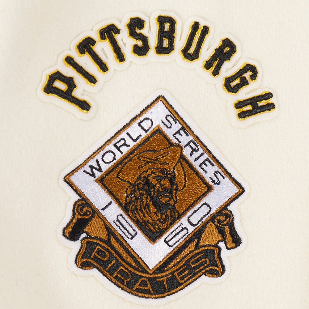 Pro Standard Youth Pittsburgh Pirates Cream Classic Varsity Jacket product image