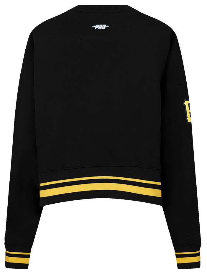 Pro Standard Women's Pittsburgh Pirates Black Logo Fleece Crewneck Sweatshirt product image