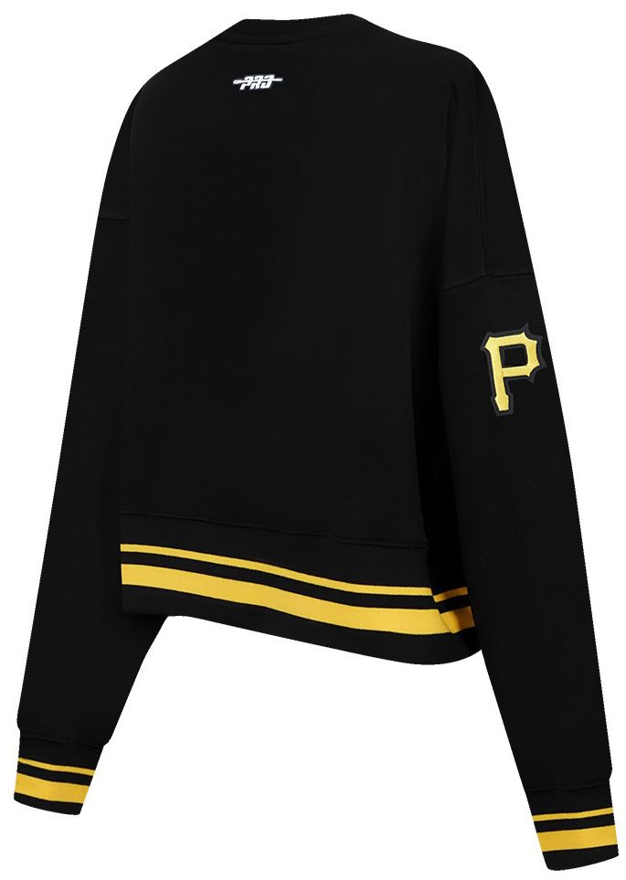 Pro Standard Women's Pittsburgh Pirates Black Logo Fleece Crewneck Sweatshirt product image