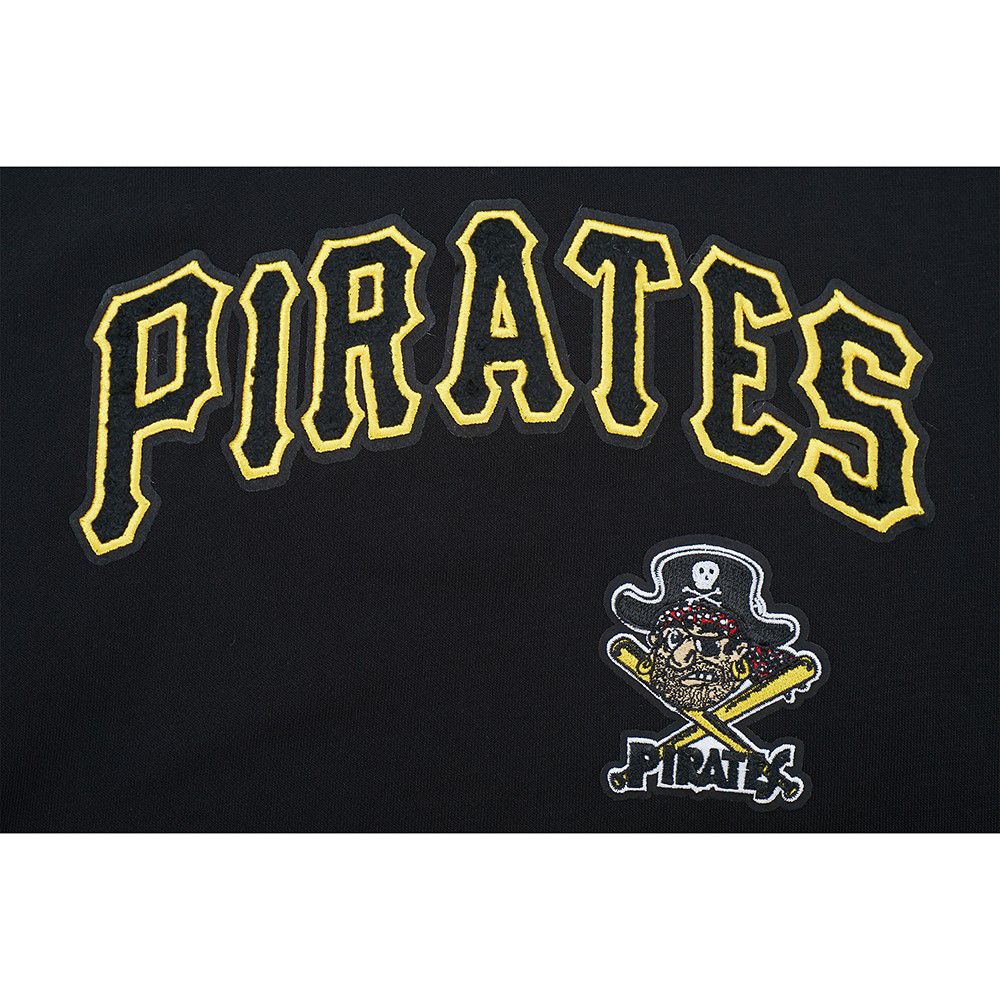 Pro Standard Women's Pittsburgh Pirates Black Logo Fleece Crewneck Sweatshirt product image