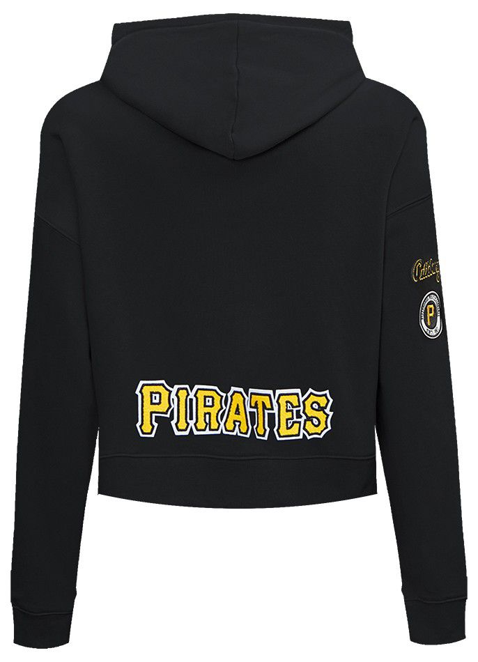 Pro Standard Women's Pittsburgh Pirates Black Classic Cropped Pullover Hoodie product image