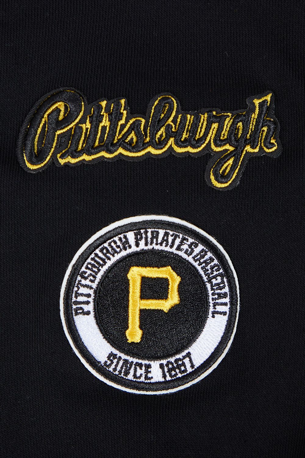 Pro Standard Women's Pittsburgh Pirates Black Classic Cropped Pullover Hoodie product image