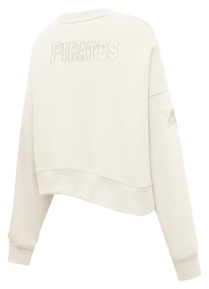 Pro Standard Women's Pittsburgh Pirates Cream Classic Crewneck Sweatshirt product image
