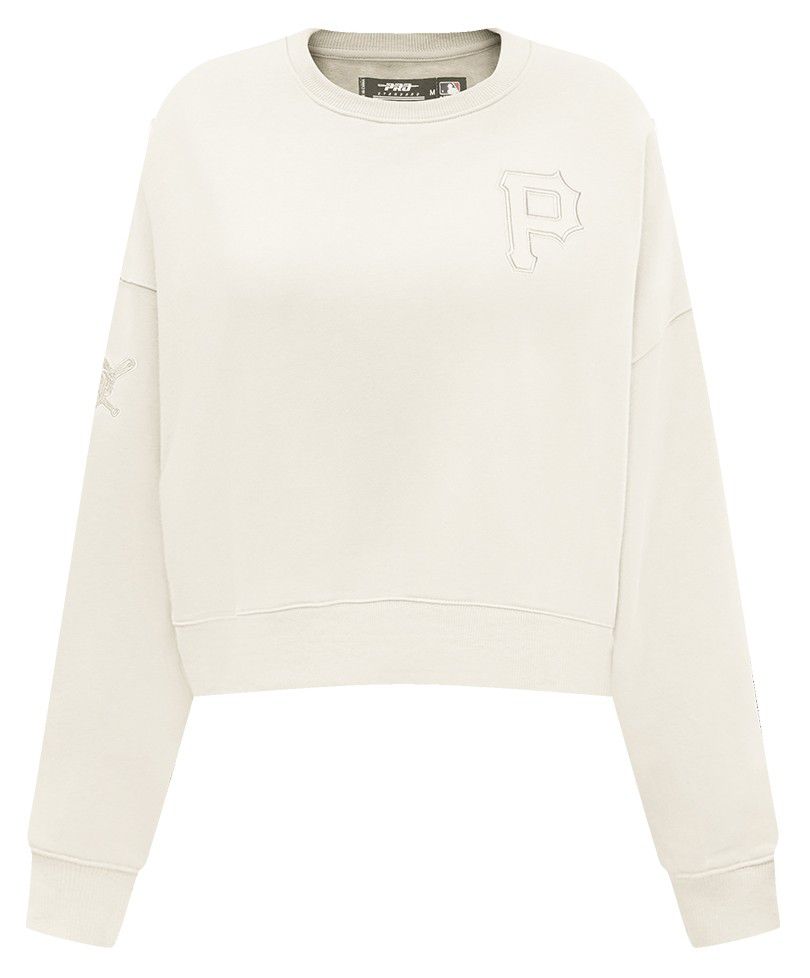 Pro Standard Women's Pittsburgh Pirates Cream Classic Crewneck Sweatshirt product image