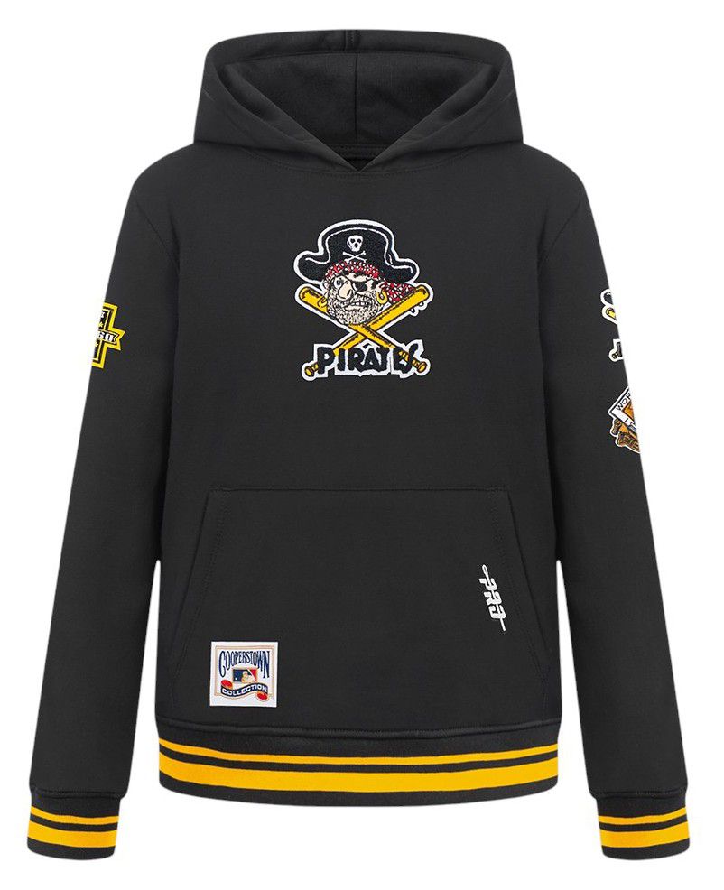 Pro Standard Boys' Pittsburgh Pirates Black Classic Fleece Pullover Hoodie product image
