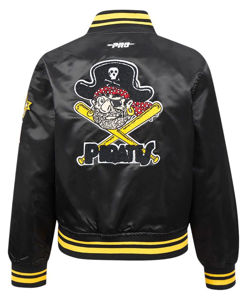 Pro Standard Boys' Pittsburgh Pirates Black Classic Satin Jacket product image