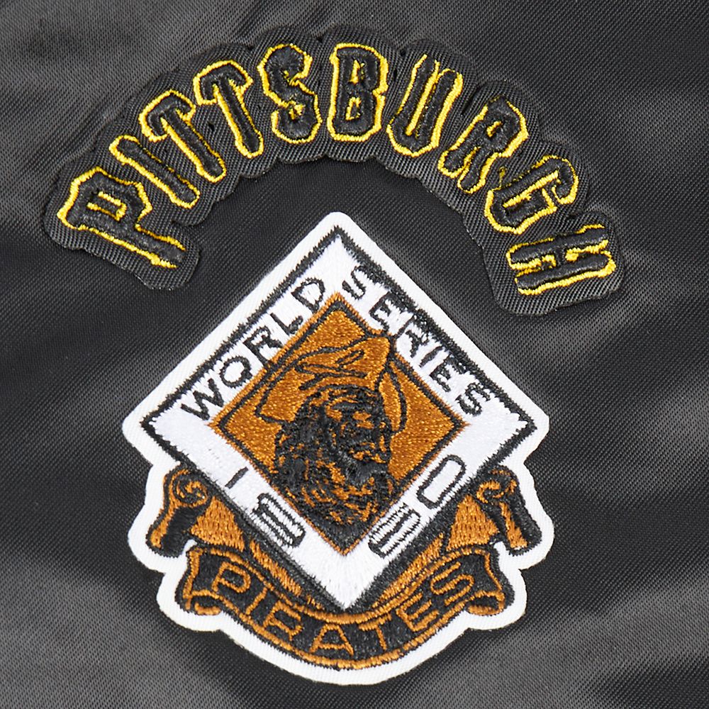 Pro Standard Boys' Pittsburgh Pirates Black Classic Satin Jacket product image