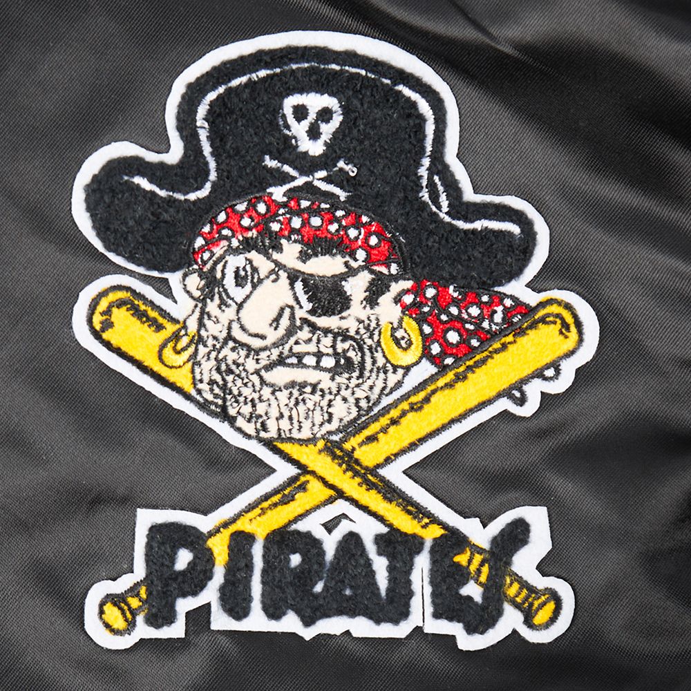 Pro Standard Boys' Pittsburgh Pirates Black Classic Satin Jacket product image