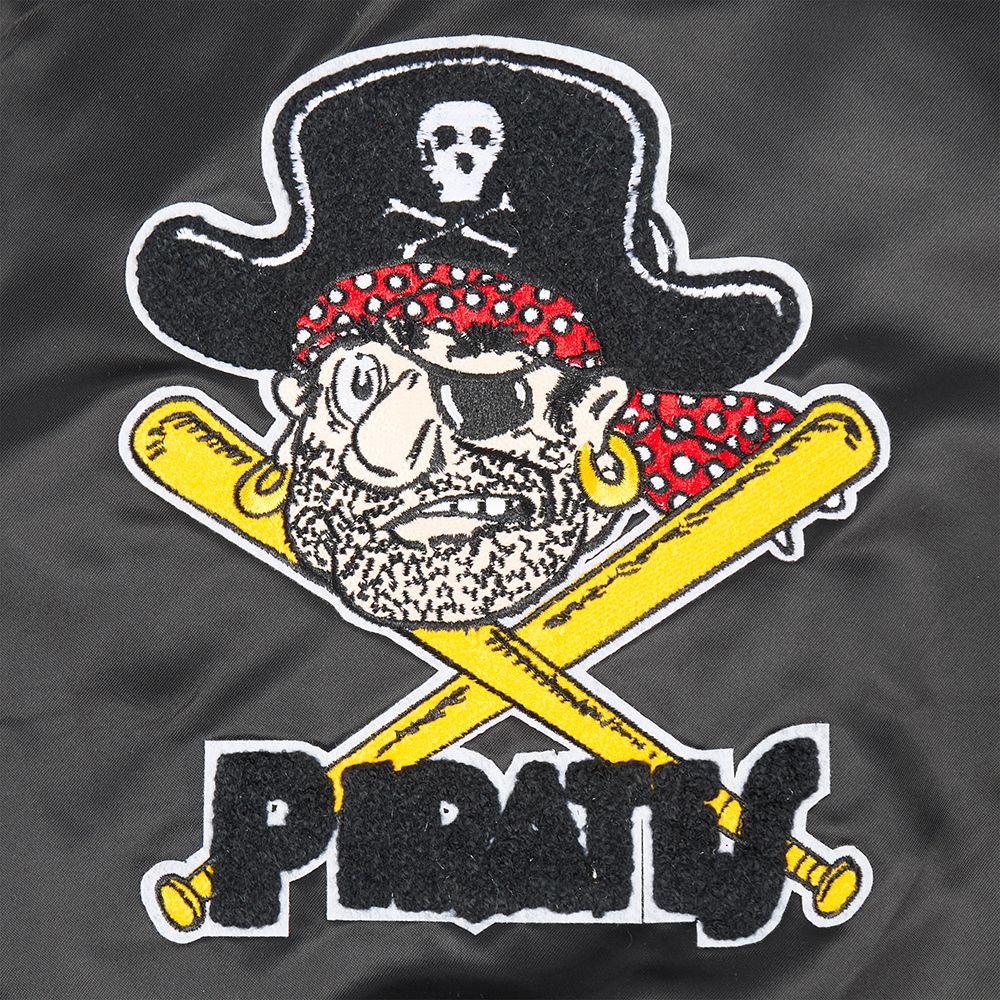 Pro Standard Boys' Pittsburgh Pirates Black Classic Satin Jacket product image