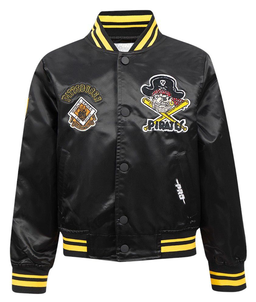 Pro Standard Boys' Pittsburgh Pirates Black Classic Satin Jacket product image