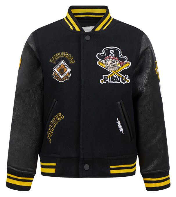 Pro Standard Boys' Pittsburgh Pirates Black Classic Satin Jacket product image