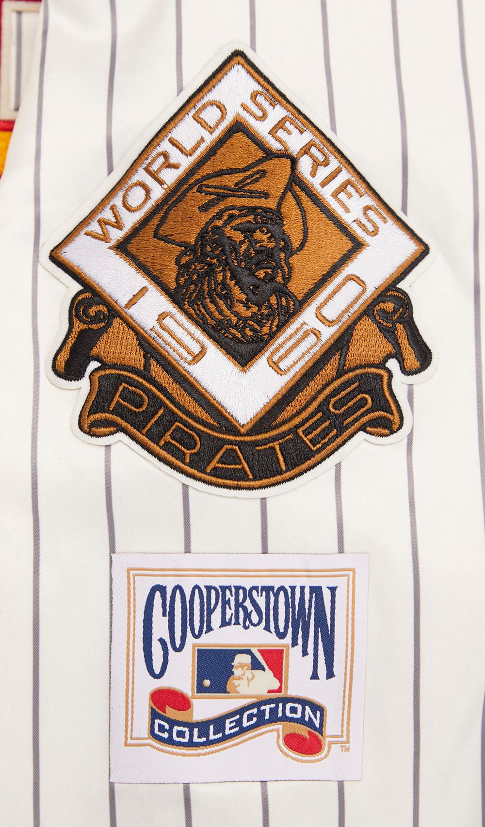 Pro Standard Women's Pittsburgh Pirates Cream Satin Jacket product image