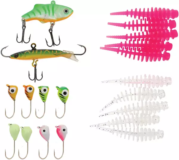 Berkley Walleye Lure Kit; Ultimate Pack of Line, Lures & Baits for Walleye  Fishing 