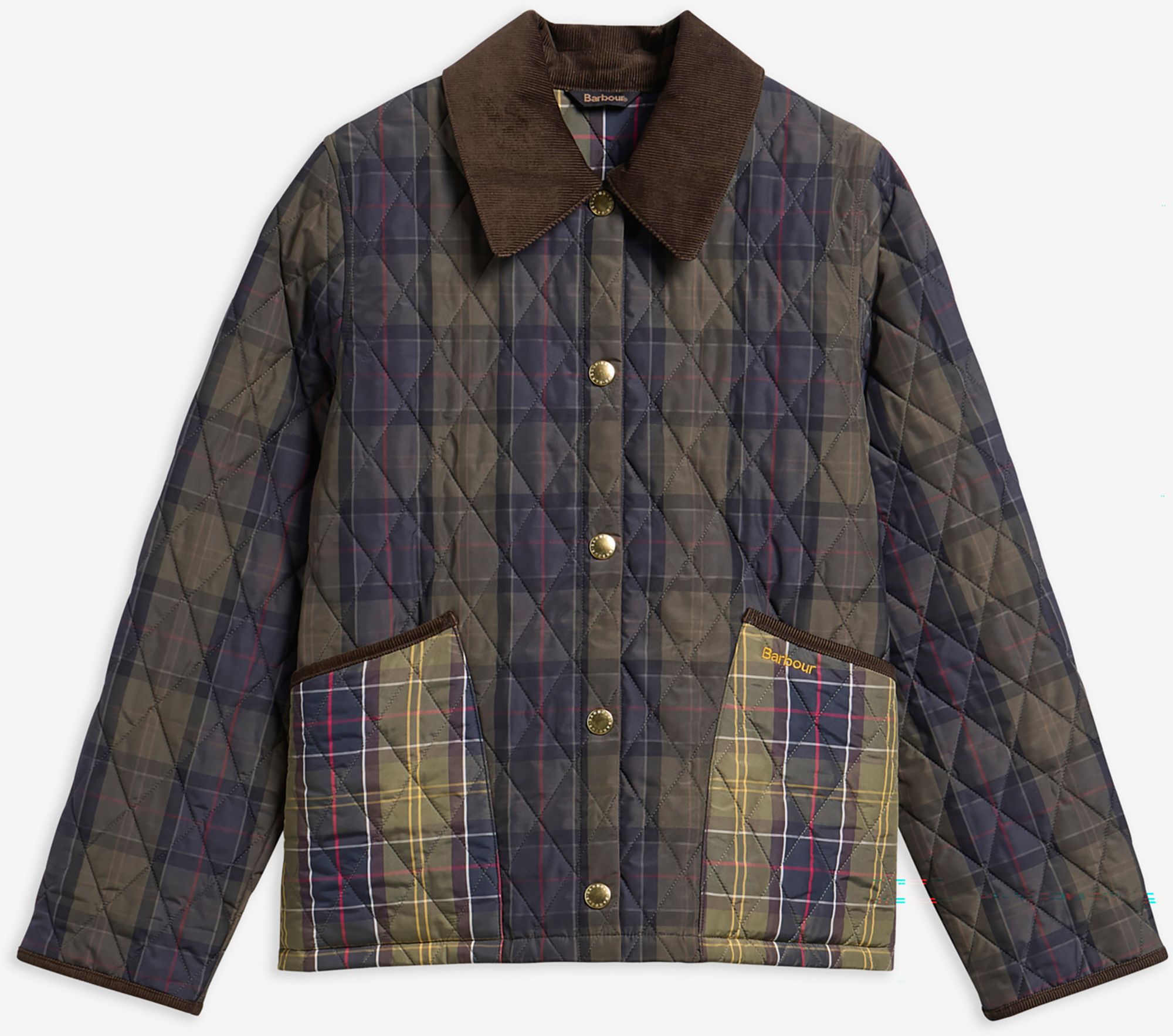 Barbour Women's Tartan Cropped Liddesdale Quilted Jacket product image