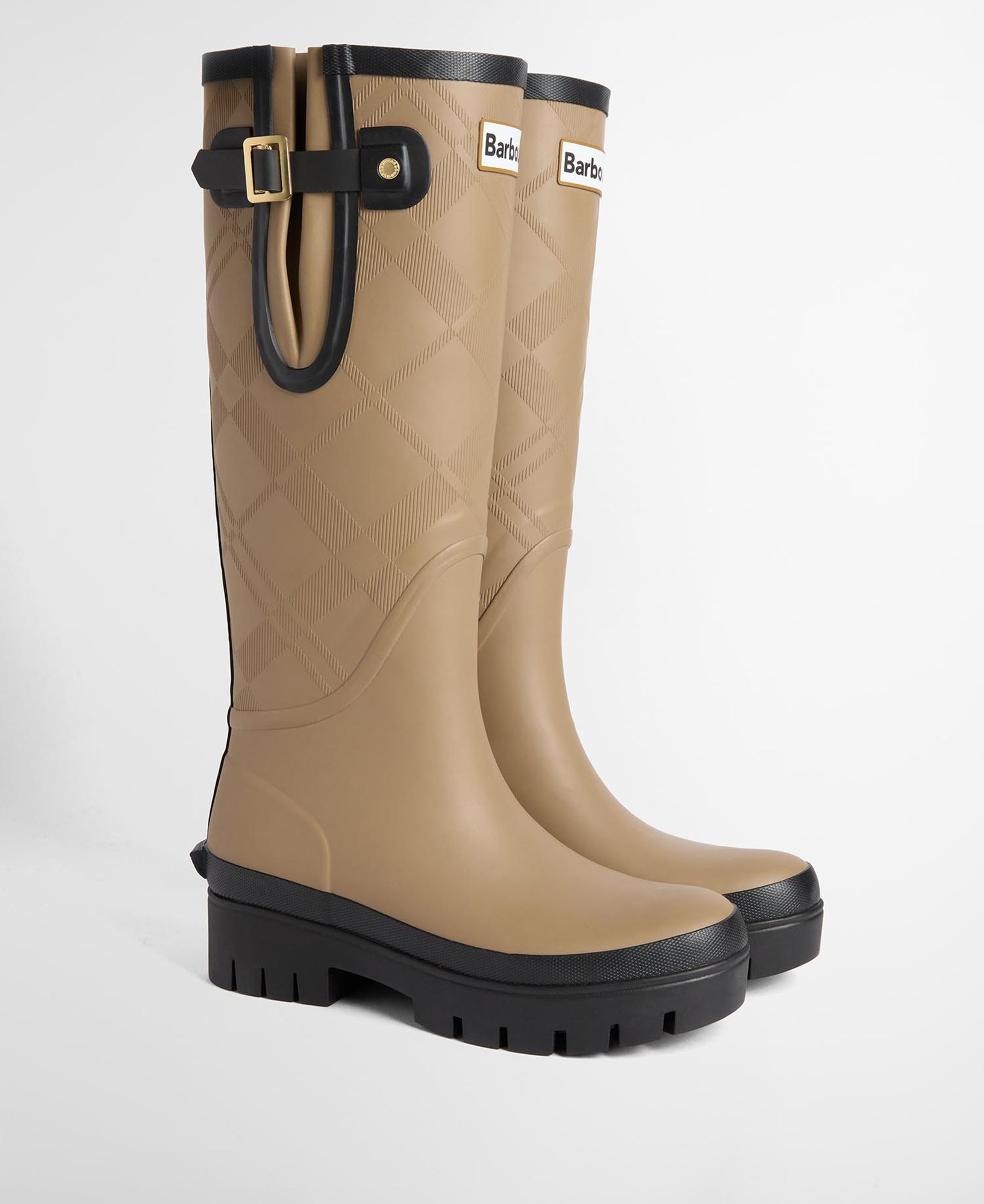 Barbour Women's Leighton Tartan Tall Wellington Boots product image