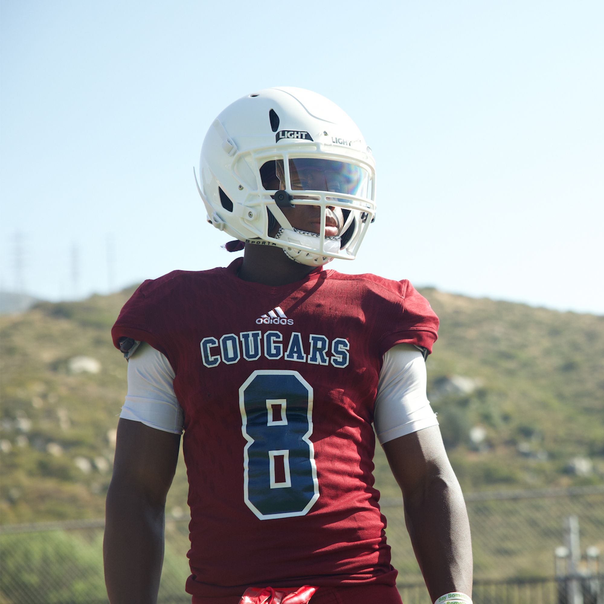 Light Helmets Youth LS2 Polycarbonate Shell Football Helmet product image