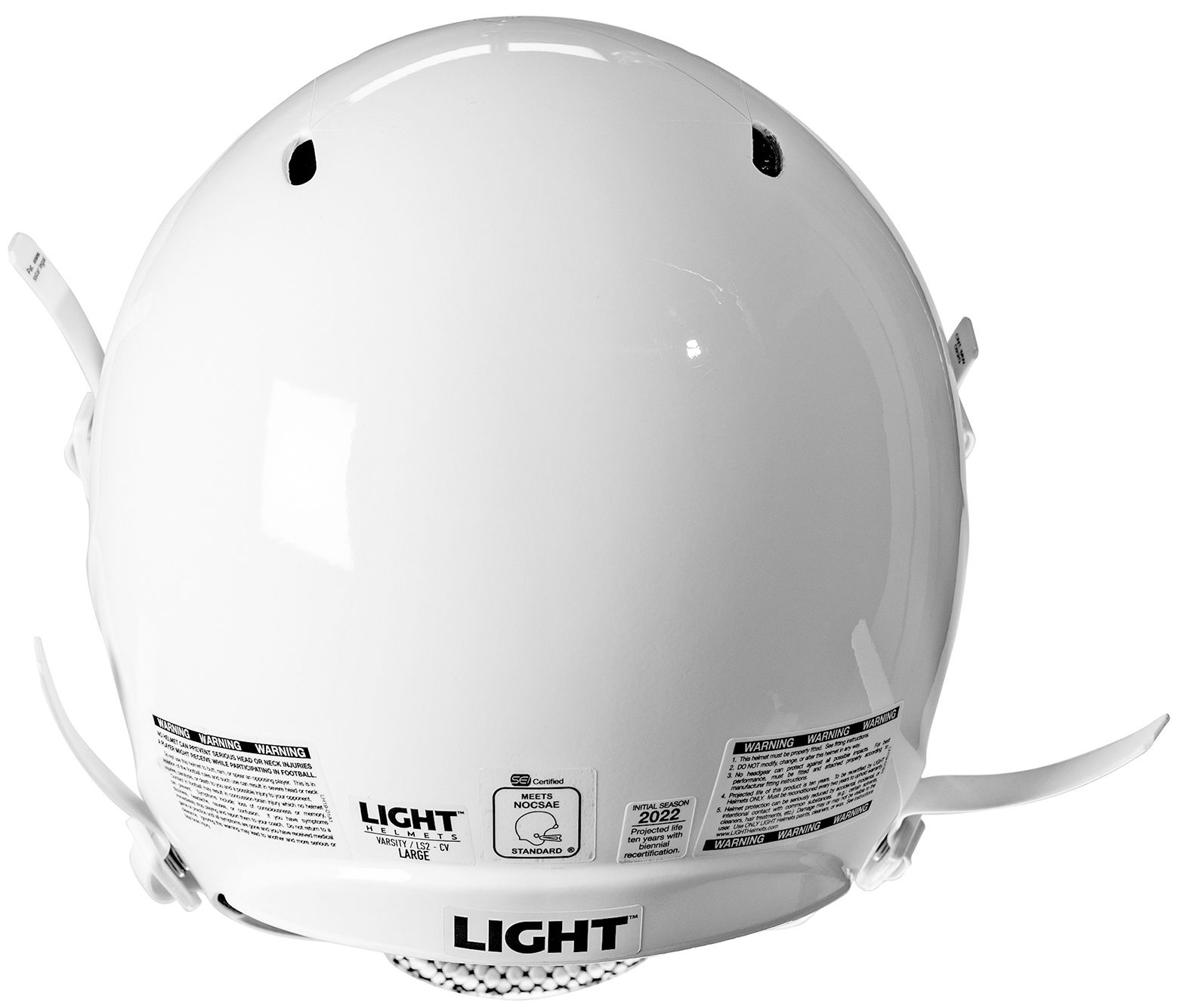 Light Helmets Youth LS2 Polycarbonate Shell Football Helmet product image