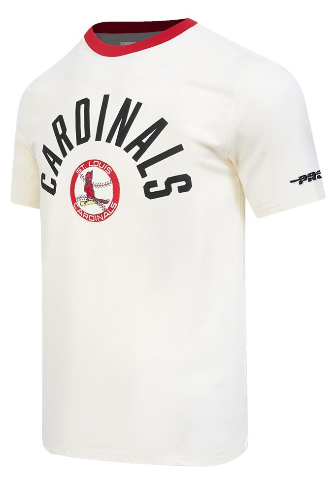 Pro Standard Men's St. Louis Cardinals Cream Modern Originals T-Shirt product image