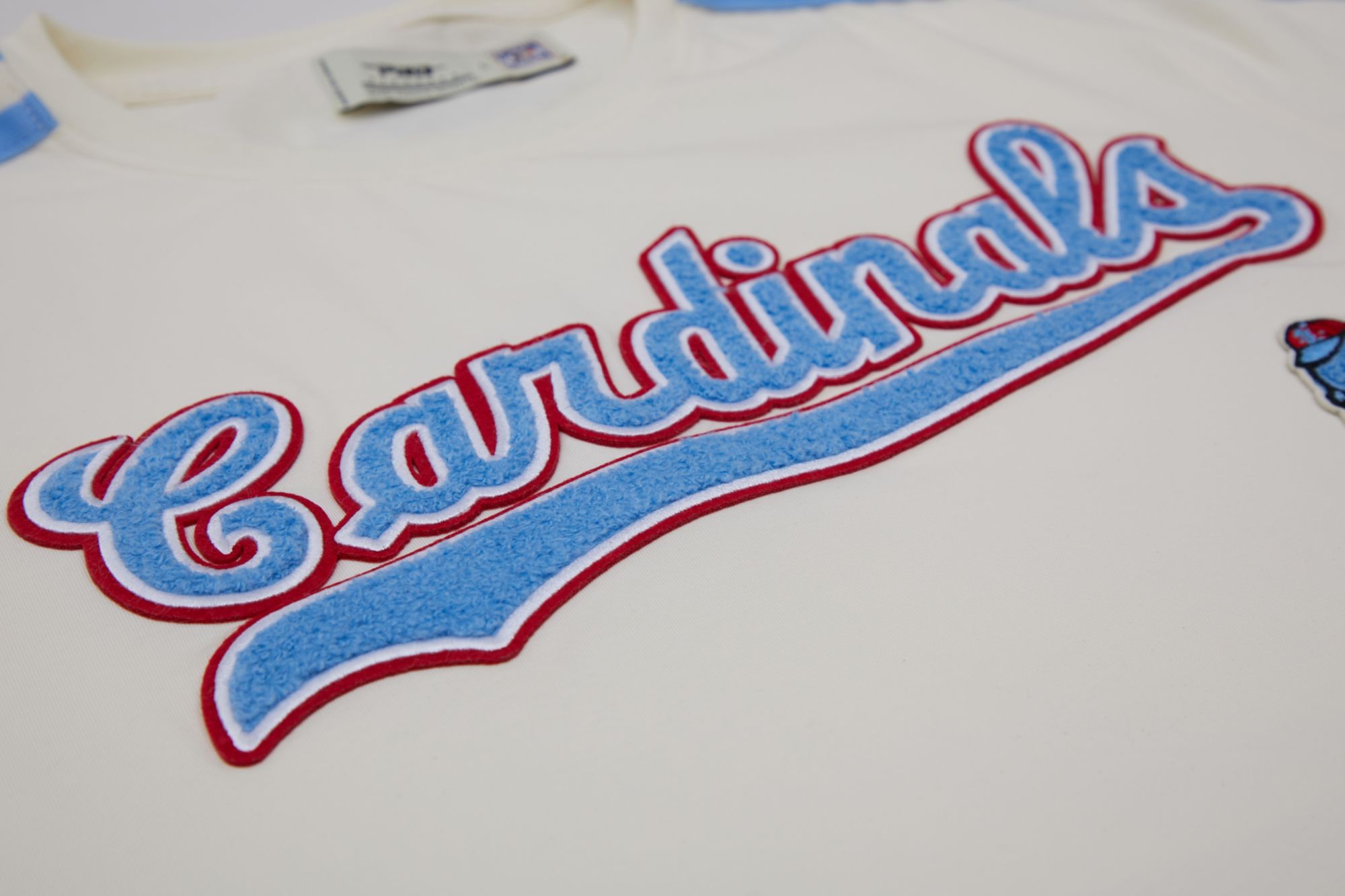 Pro Standard Men's St. Louis Cardinals Cream Retro Stripe T-Shirt product image