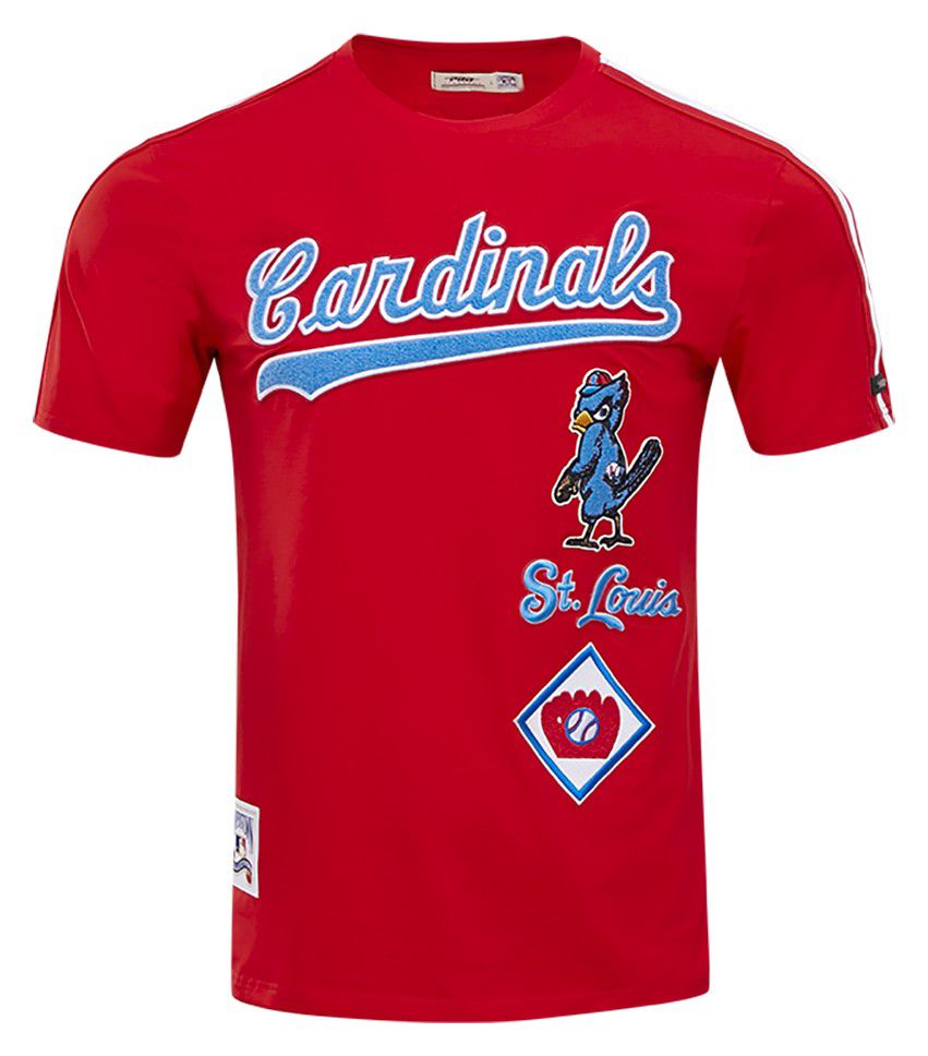 Pro Standard Men's St. Louis Cardinals Retro Single Jersey Striped T-Shirt product image