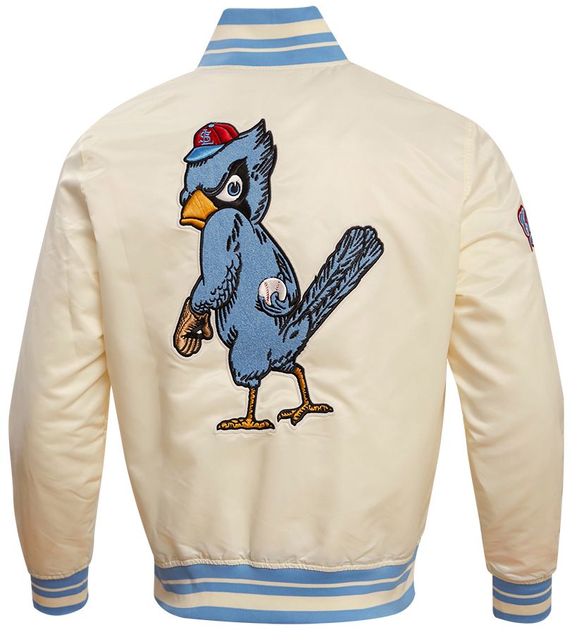 Pro Standard Men's St. Louis Cardinals Cream Retro Rib Satin Jacket product image