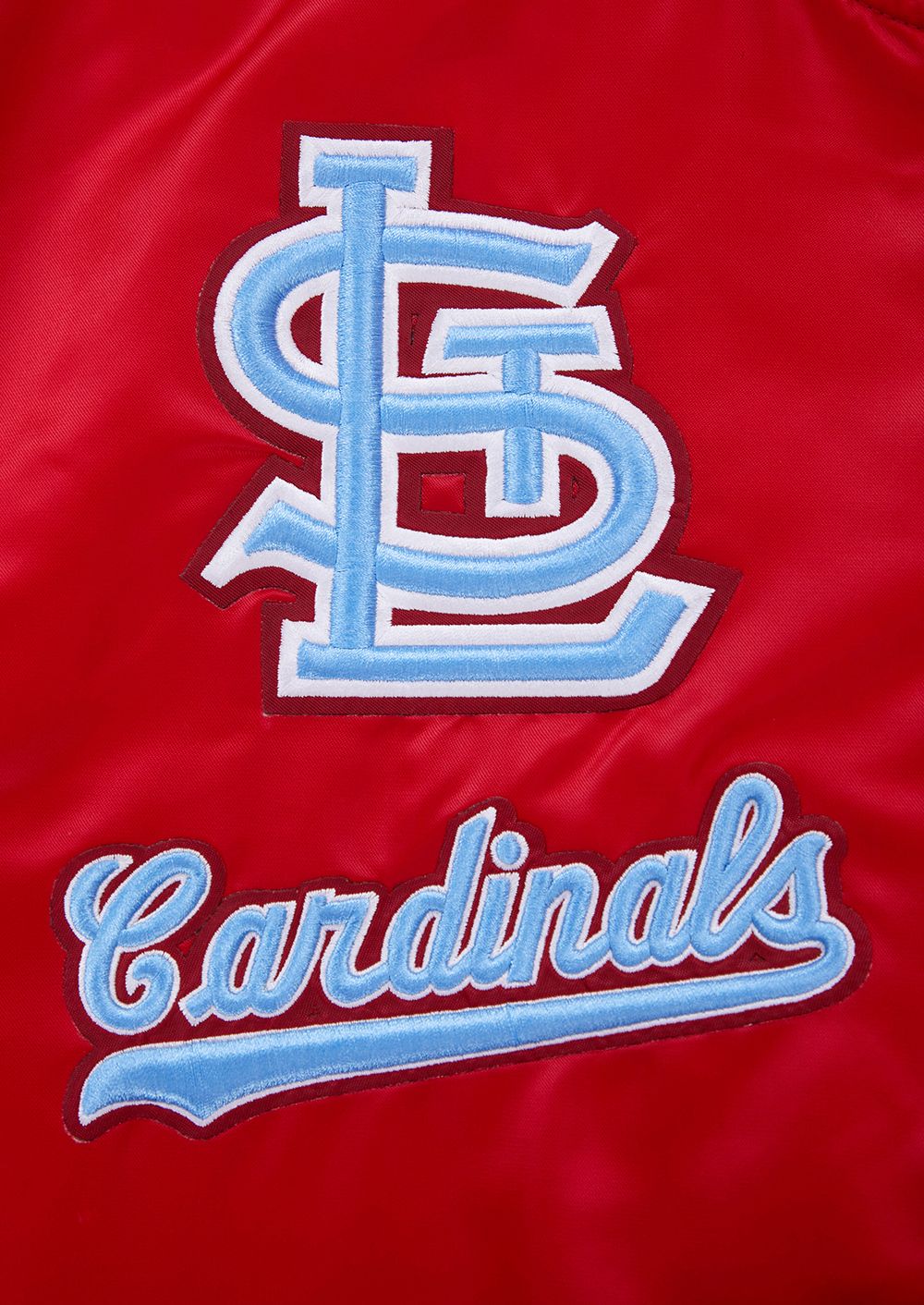 Pro Standard Men's St. Louis Cardinals Retro Rib Satin Jacket product image