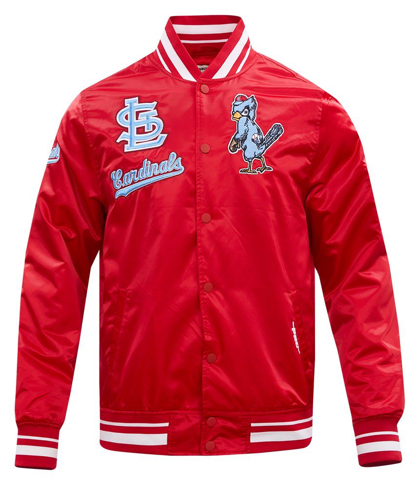 Pro Standard Men's St. Louis Cardinals Retro Rib Satin Jacket product image