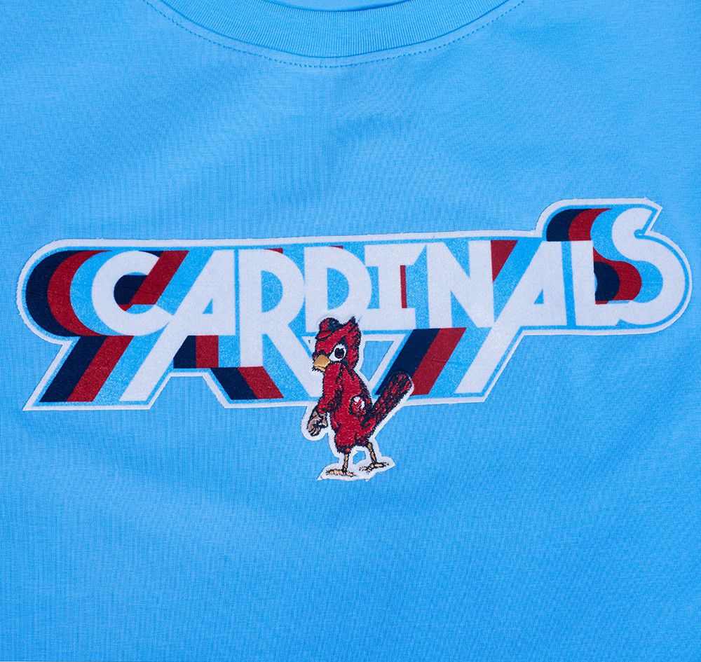 Pro Standard Women's St. Louis Cardinals Blue Retro Boxy T-Shirt product image