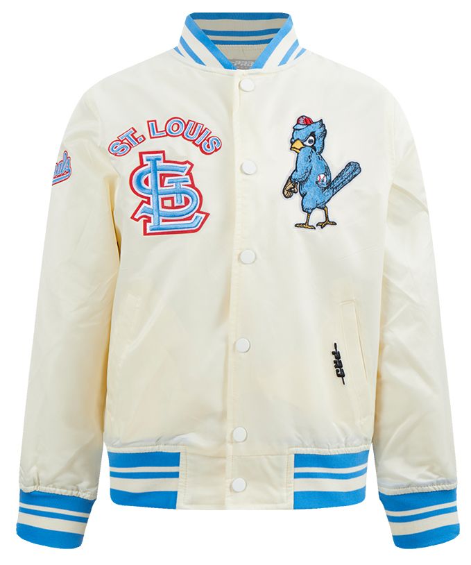 Pro Standard Youth St. Louis Cardinals Cream Classic Satin Jacket product image